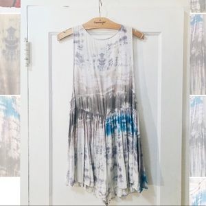 Watercolor tie dye rompers